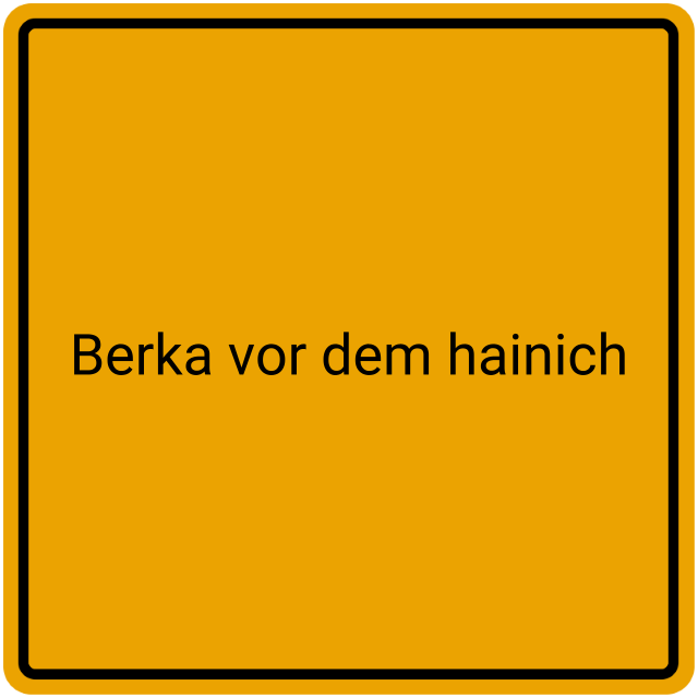 Meldebestätigung Berka vor dem Hainich